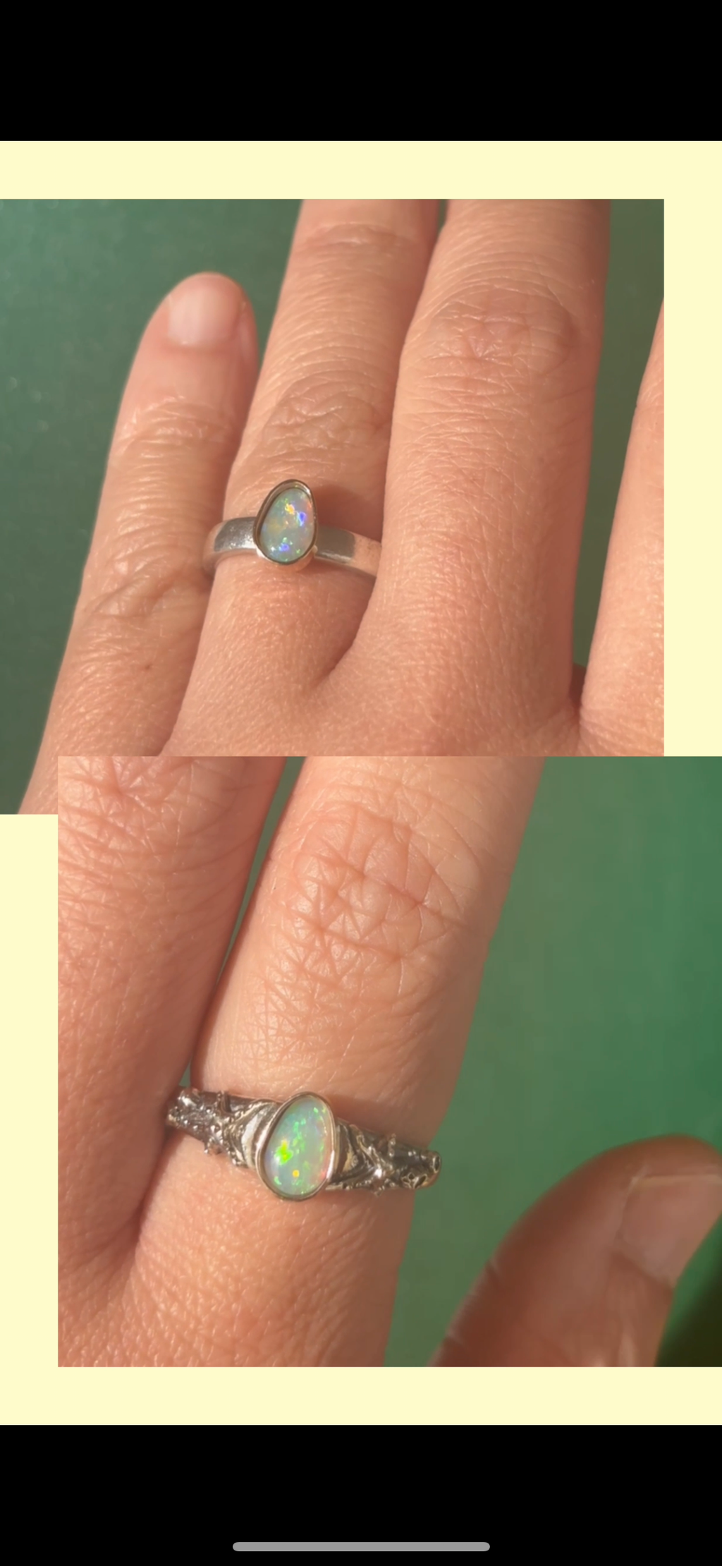 Opal ring for Candace