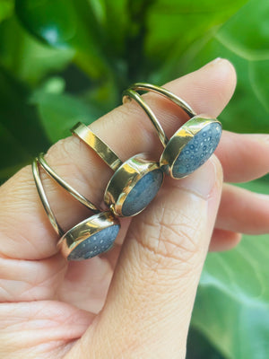 Blue Coral Ring (GF) - Size 7.5