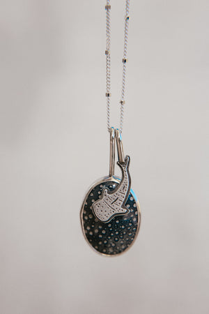 Ocean Drops Necklace - Blue Coral #2