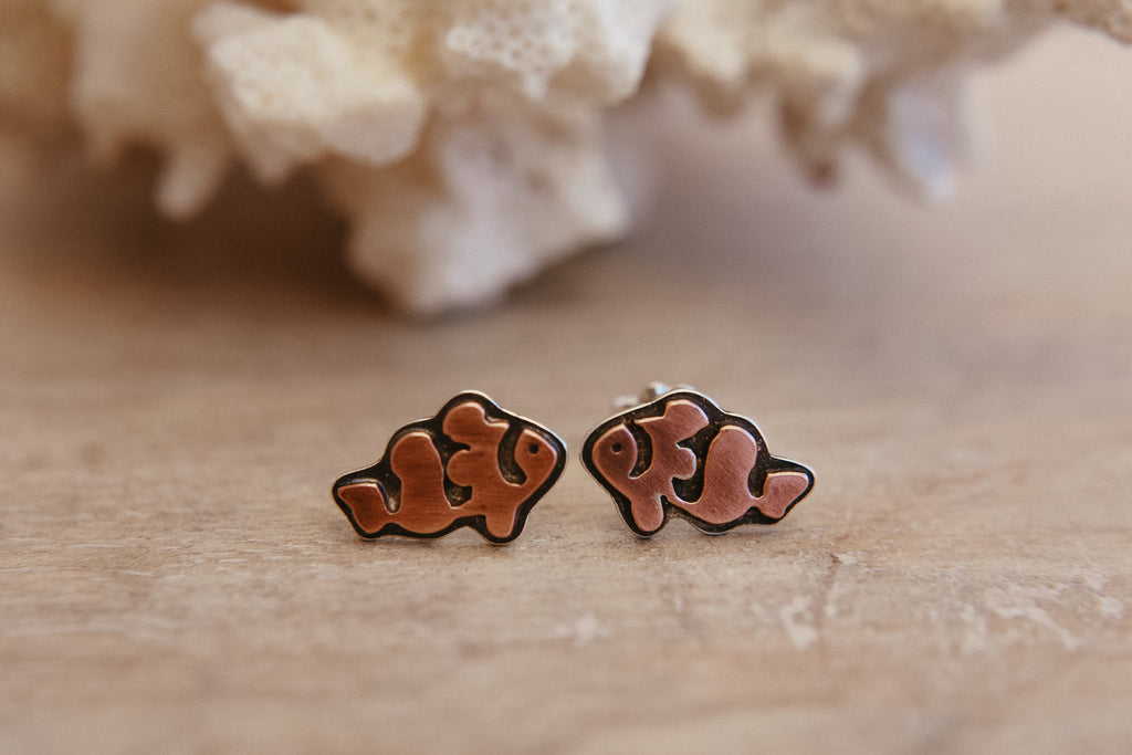 Clownfish Post Earrings