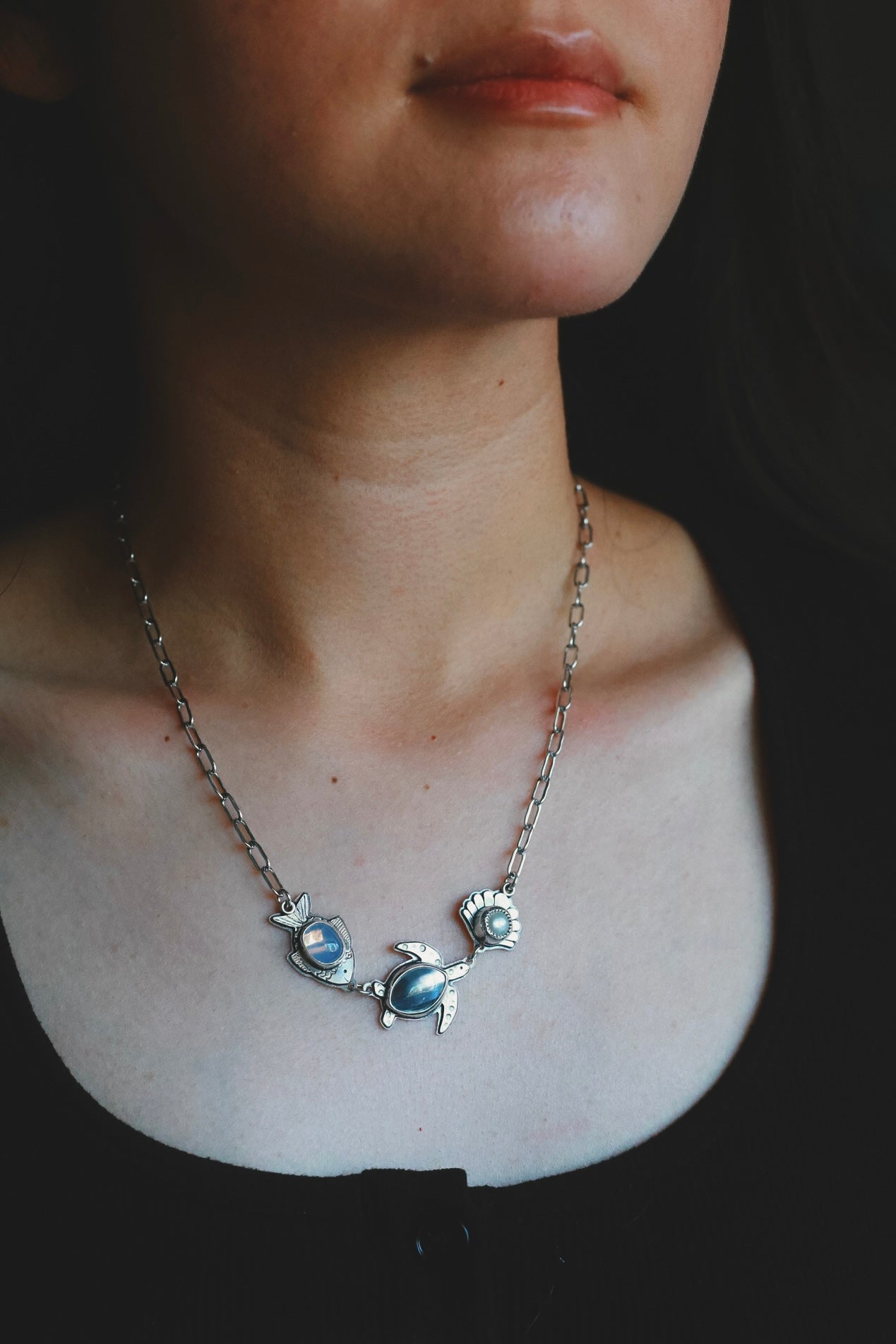 Under the Sea Necklace - Lavender