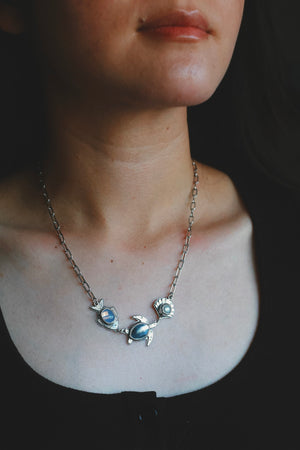 Under the Sea Necklace - Lavender
