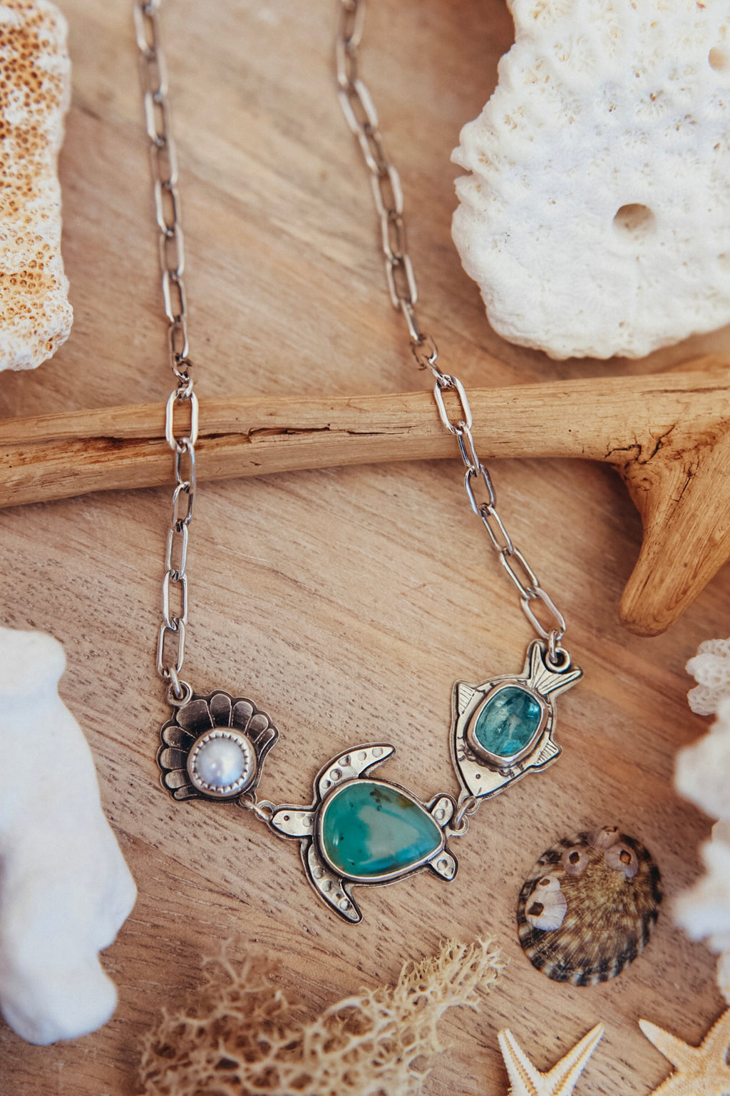 Under the Sea Necklace - Aqua
