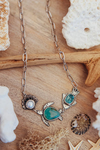 Under the Sea Necklace - Aqua