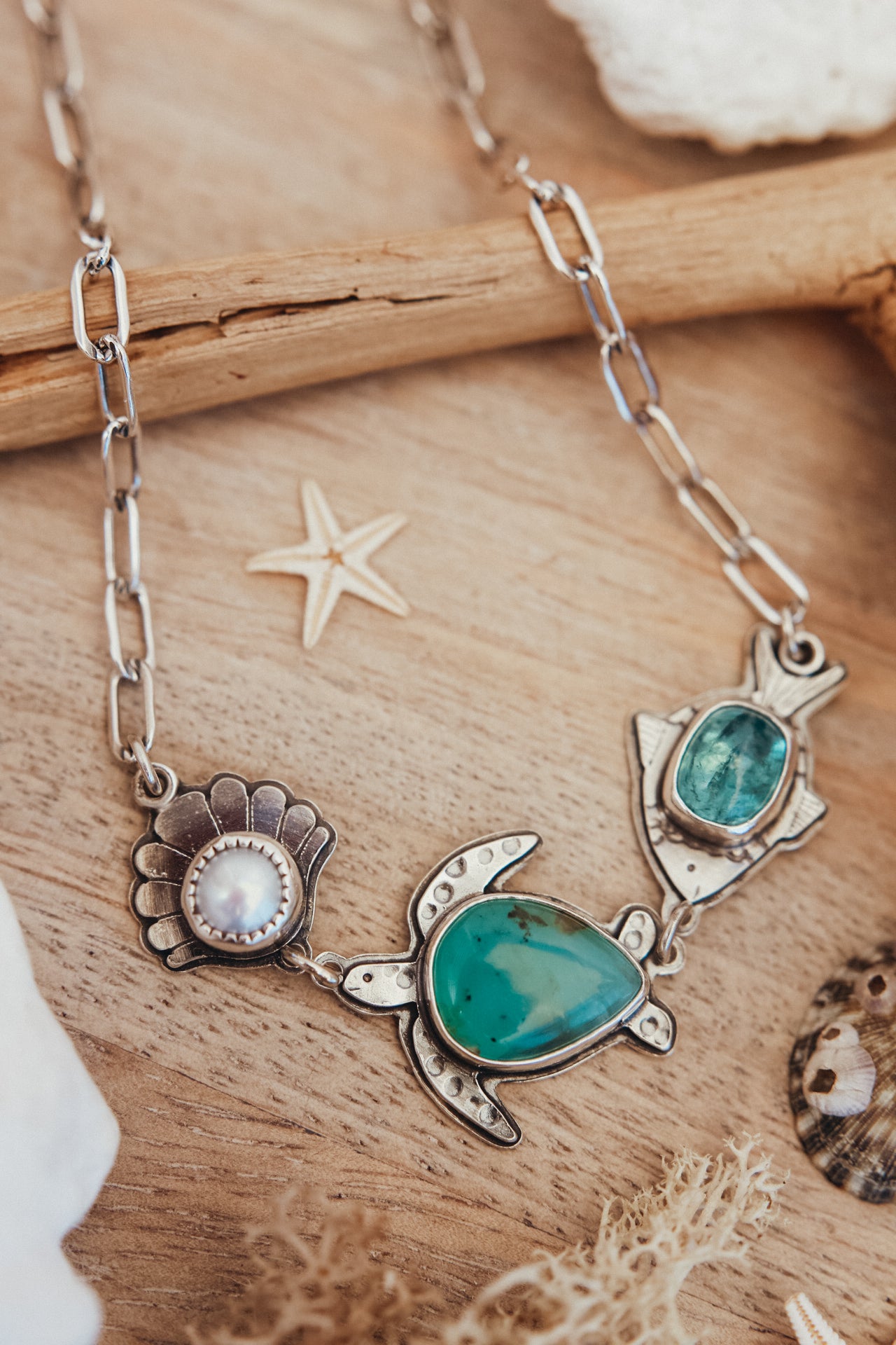 Under the Sea Necklace - Aqua