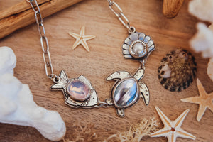 Under the Sea Necklace - Lavender
