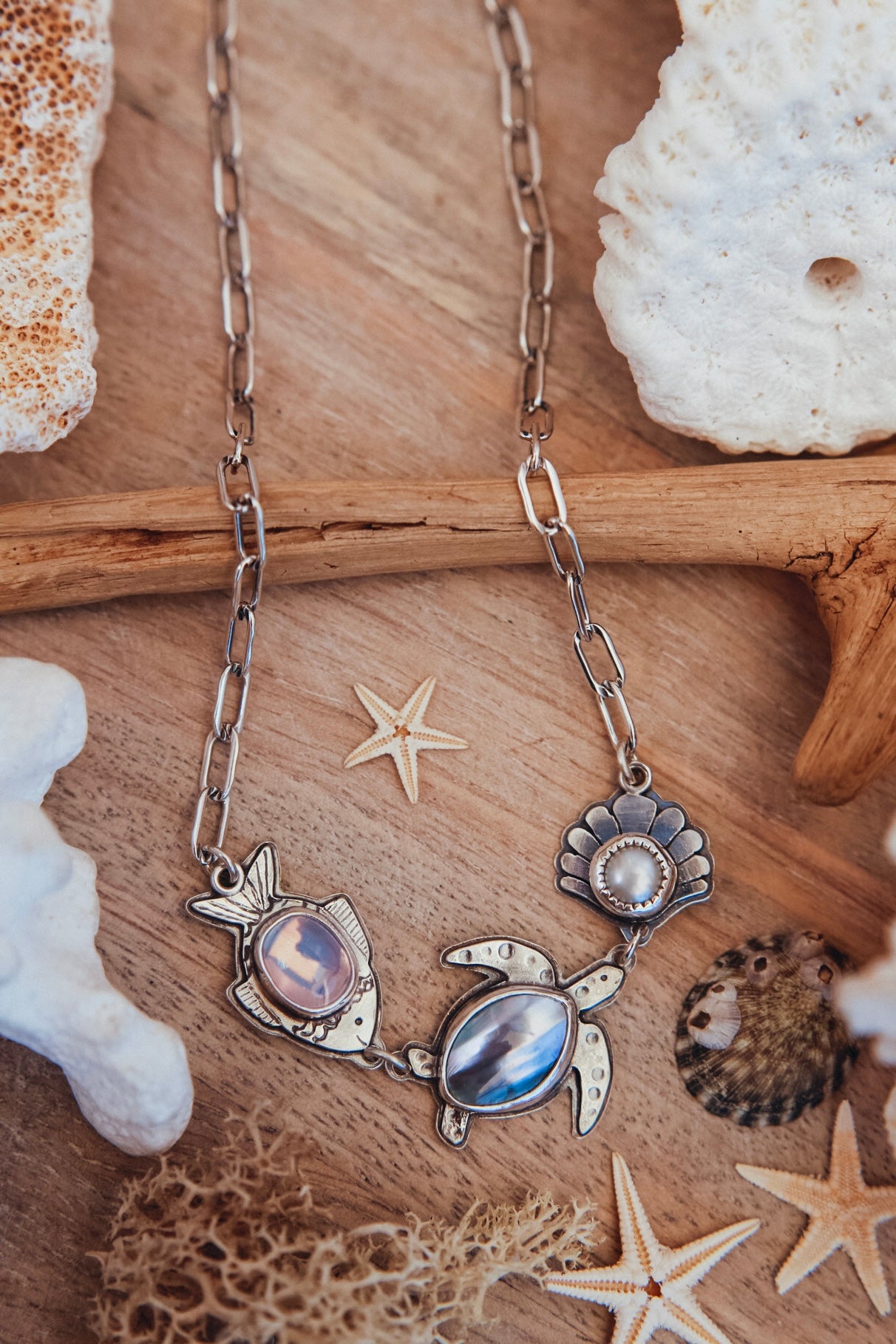 Under the Sea Necklace - Lavender