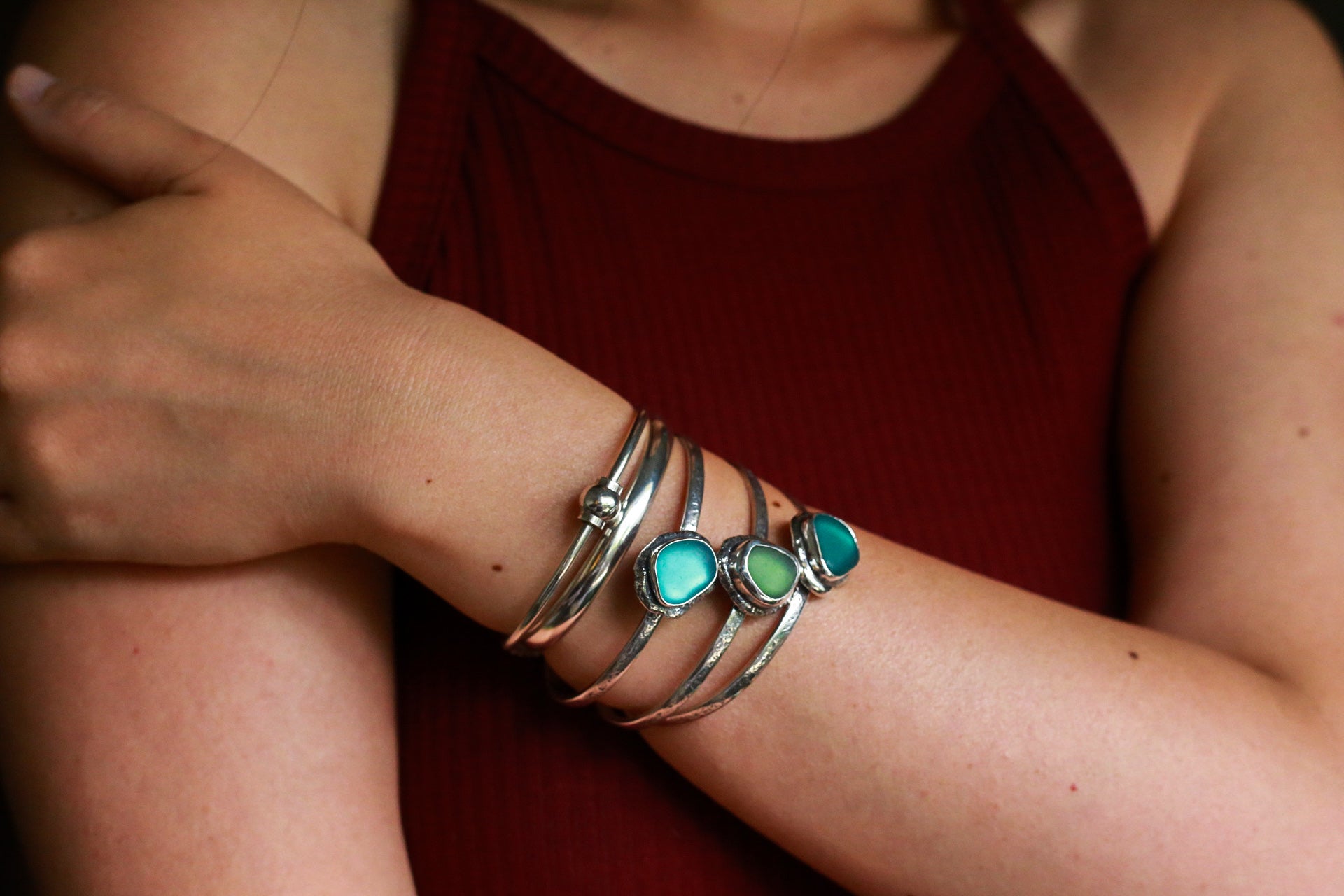Seaward Cuff - Aquamarine