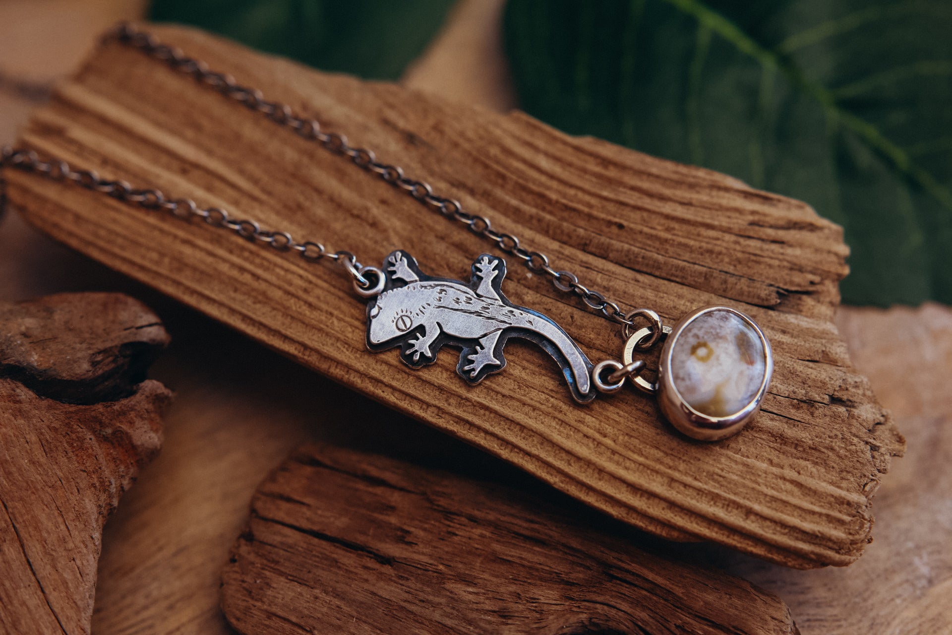 Crested Gecko Necklace