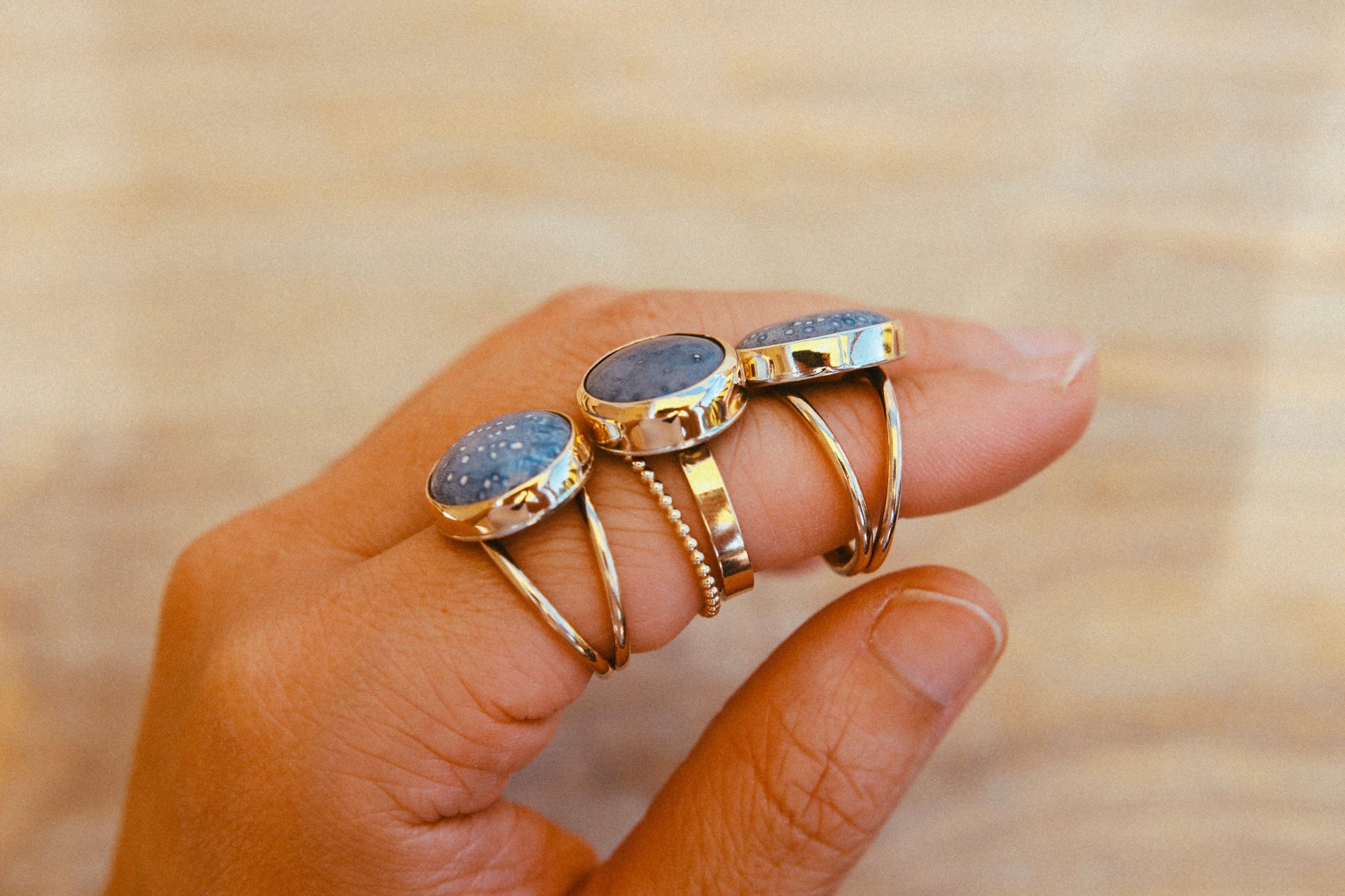 Blue Coral Ring (GF) - Size 7.5