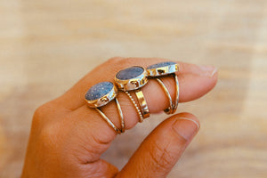 Blue Coral Ring (GF) - Size 7.5