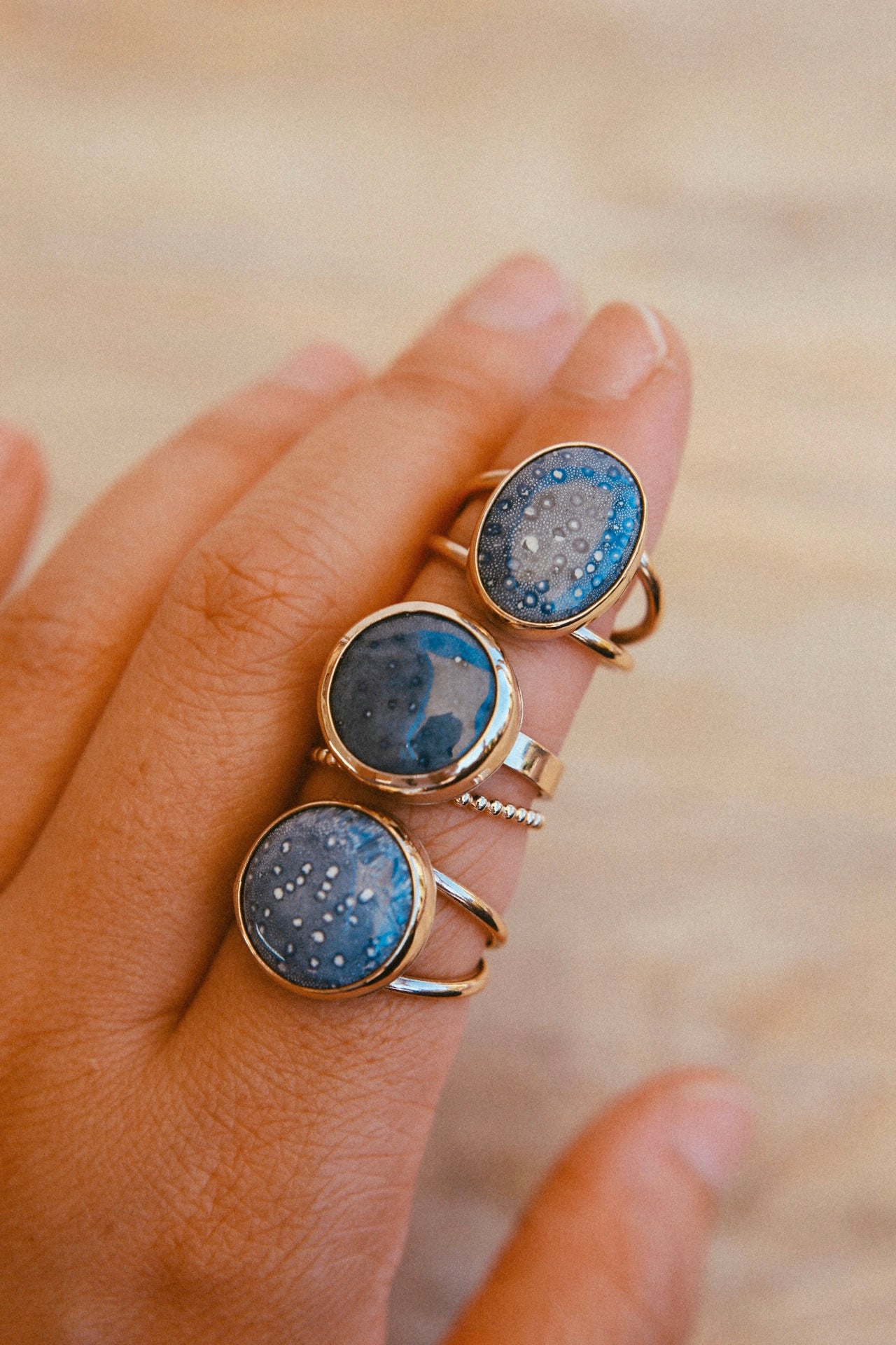 Blue Coral Ring (GF) - Size 6