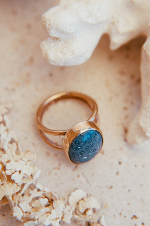 Blue Coral Ring (GF) - Size 6