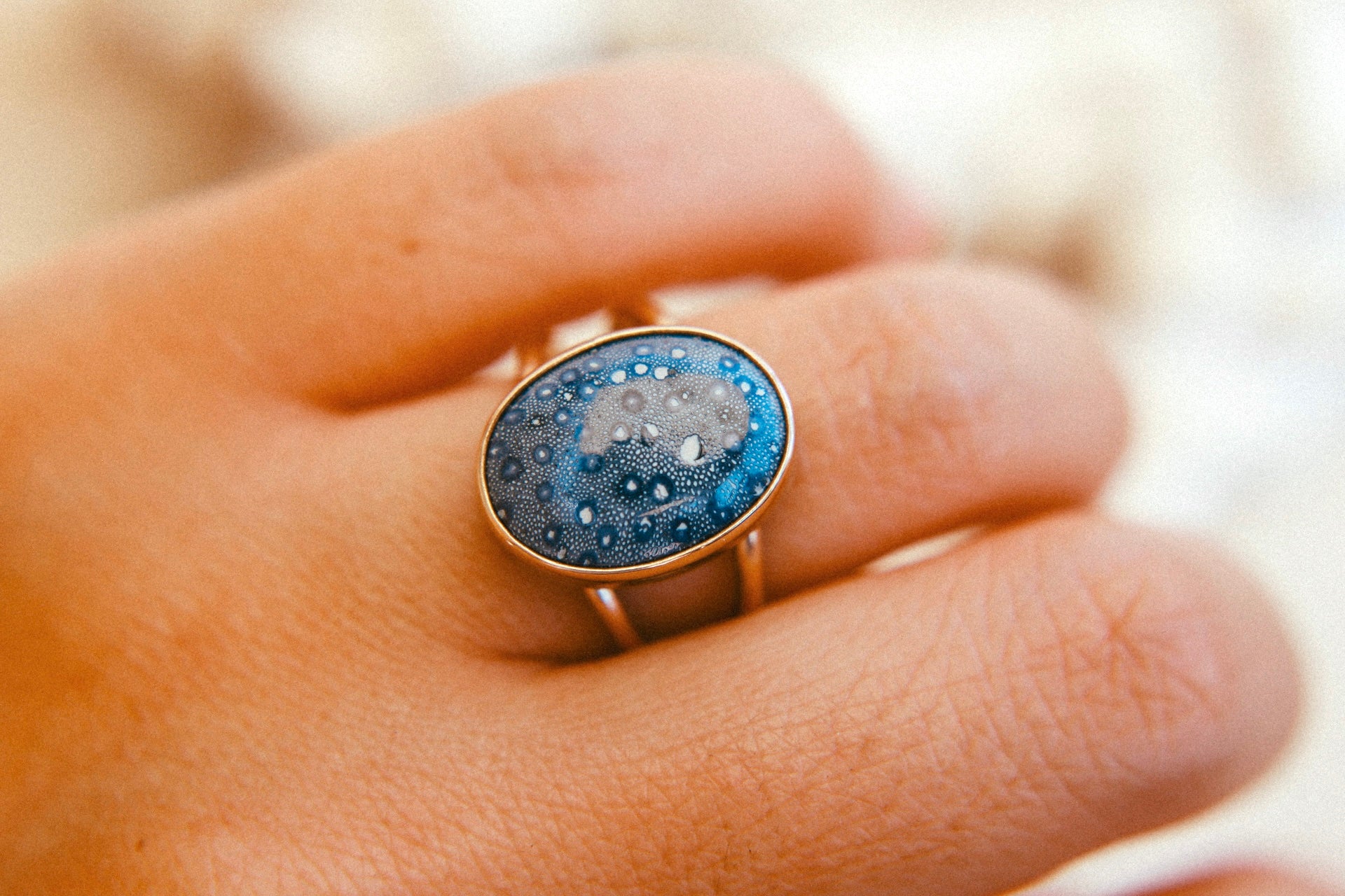 Blue Coral Ring (GF) - Size 6