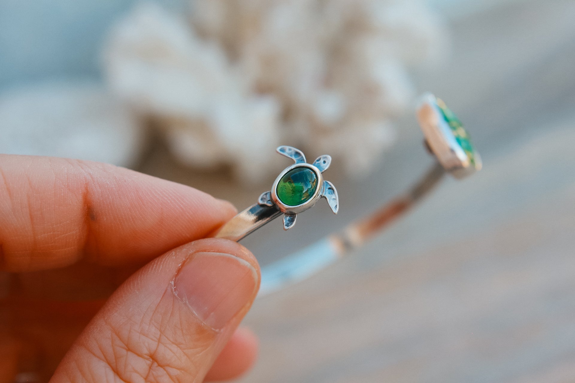 Open Water Turtle Cuff