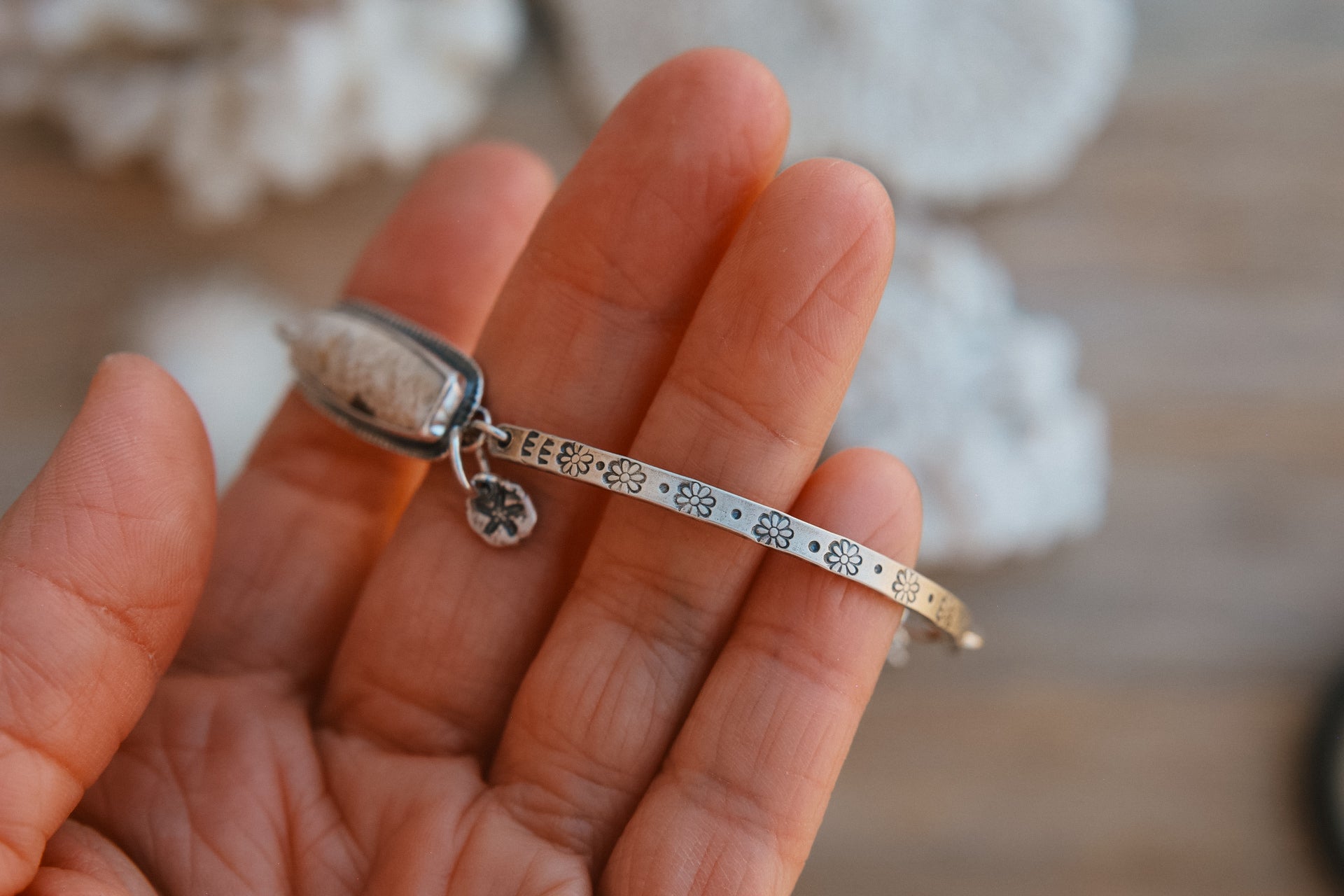 Floral Coral Bracelet #1