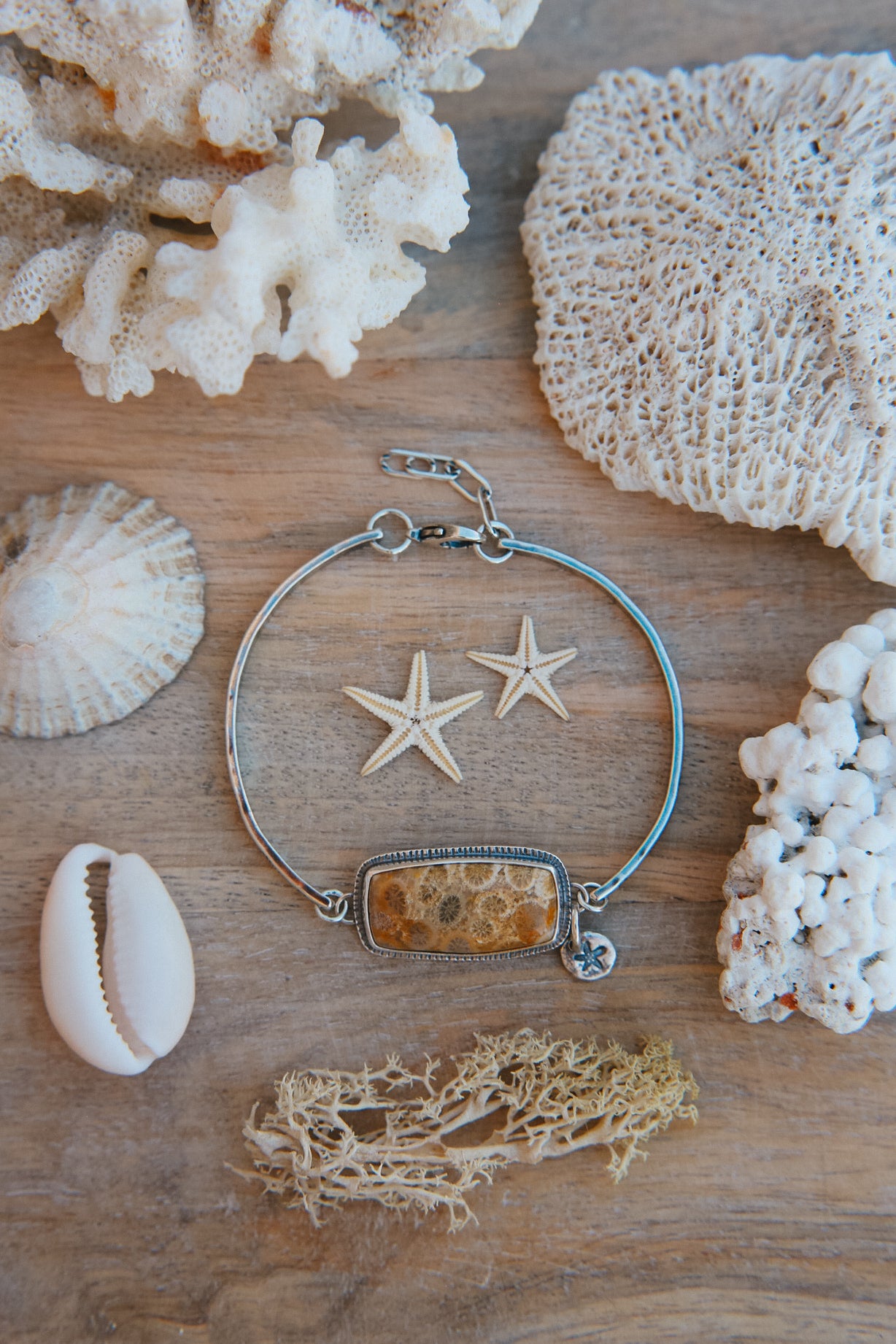 Floral Coral Bracelet #2