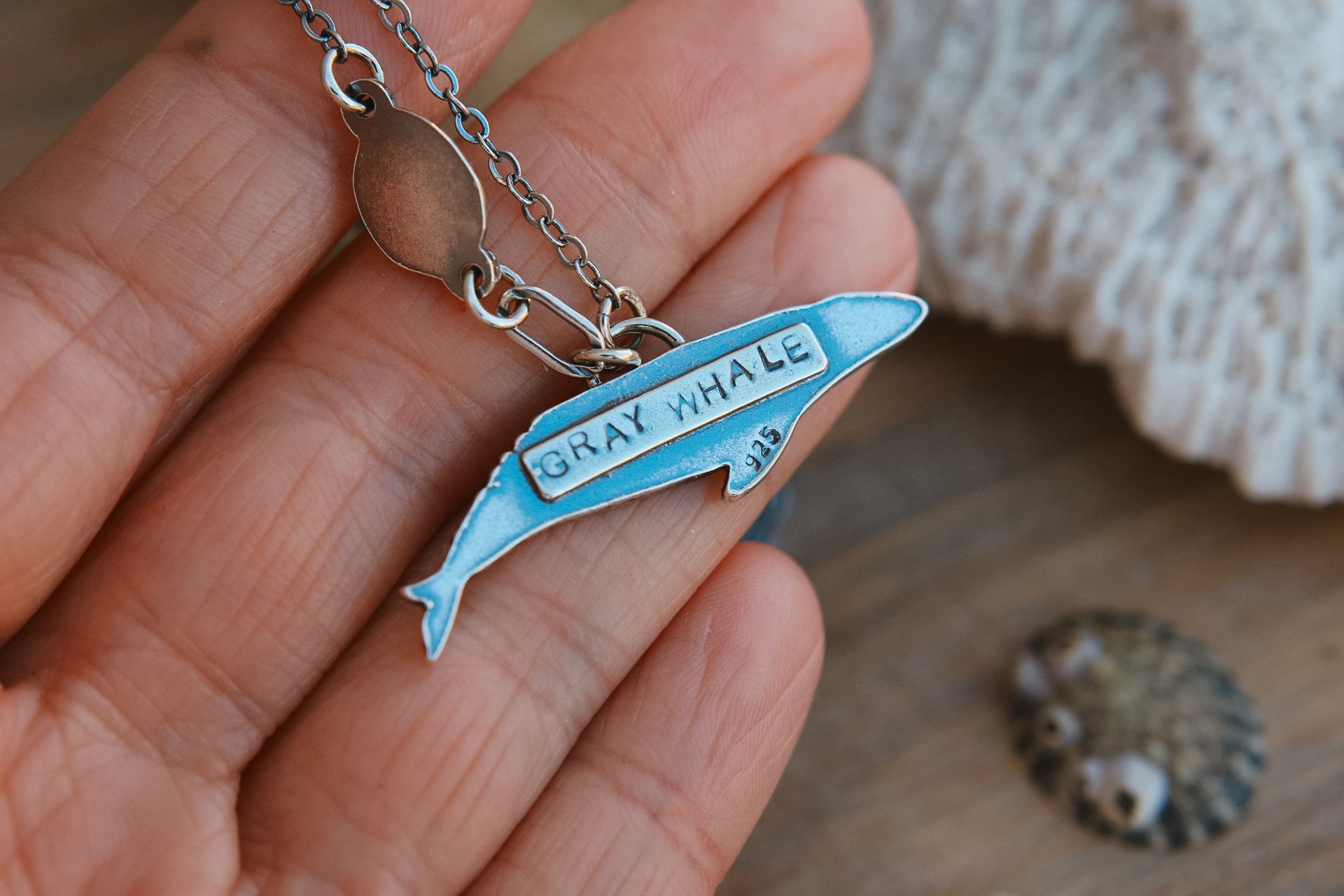 Gray Whale Necklace