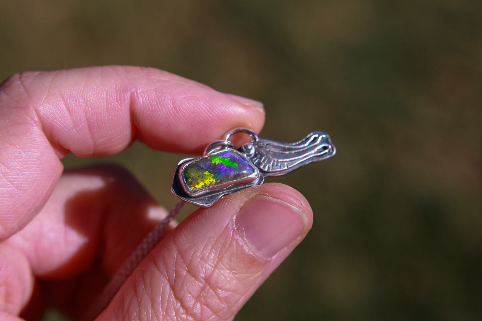 Rainbow Cuttlefish Necklace