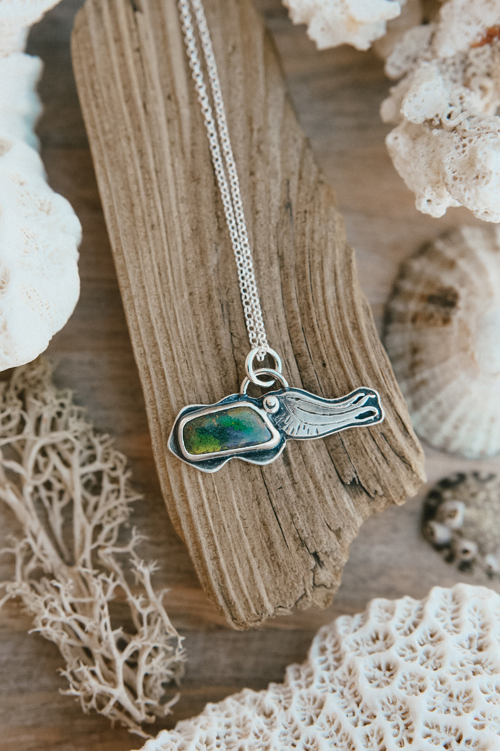 Rainbow Cuttlefish Necklace