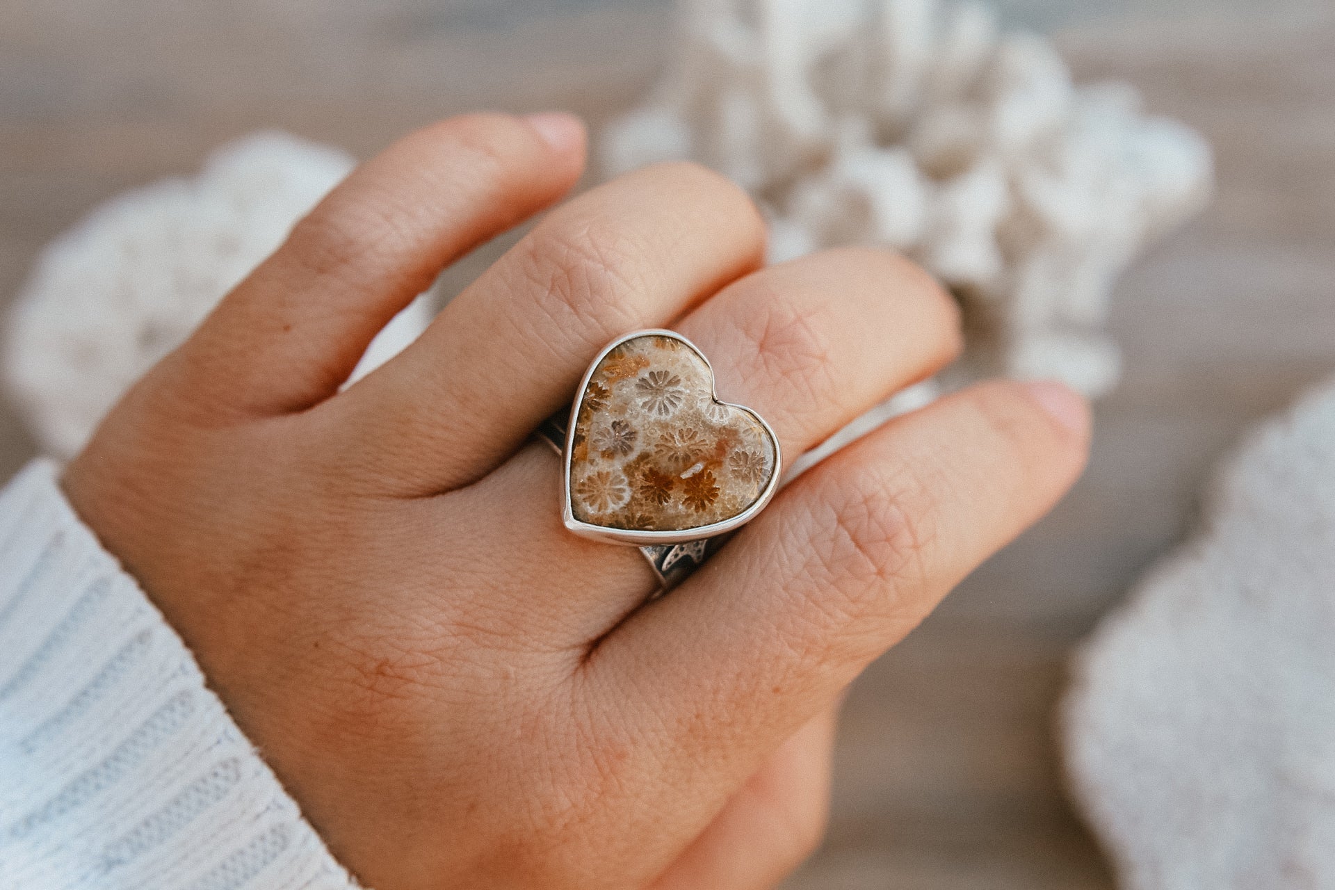 Heart of the Sea Ring - Size 7.5-7.75