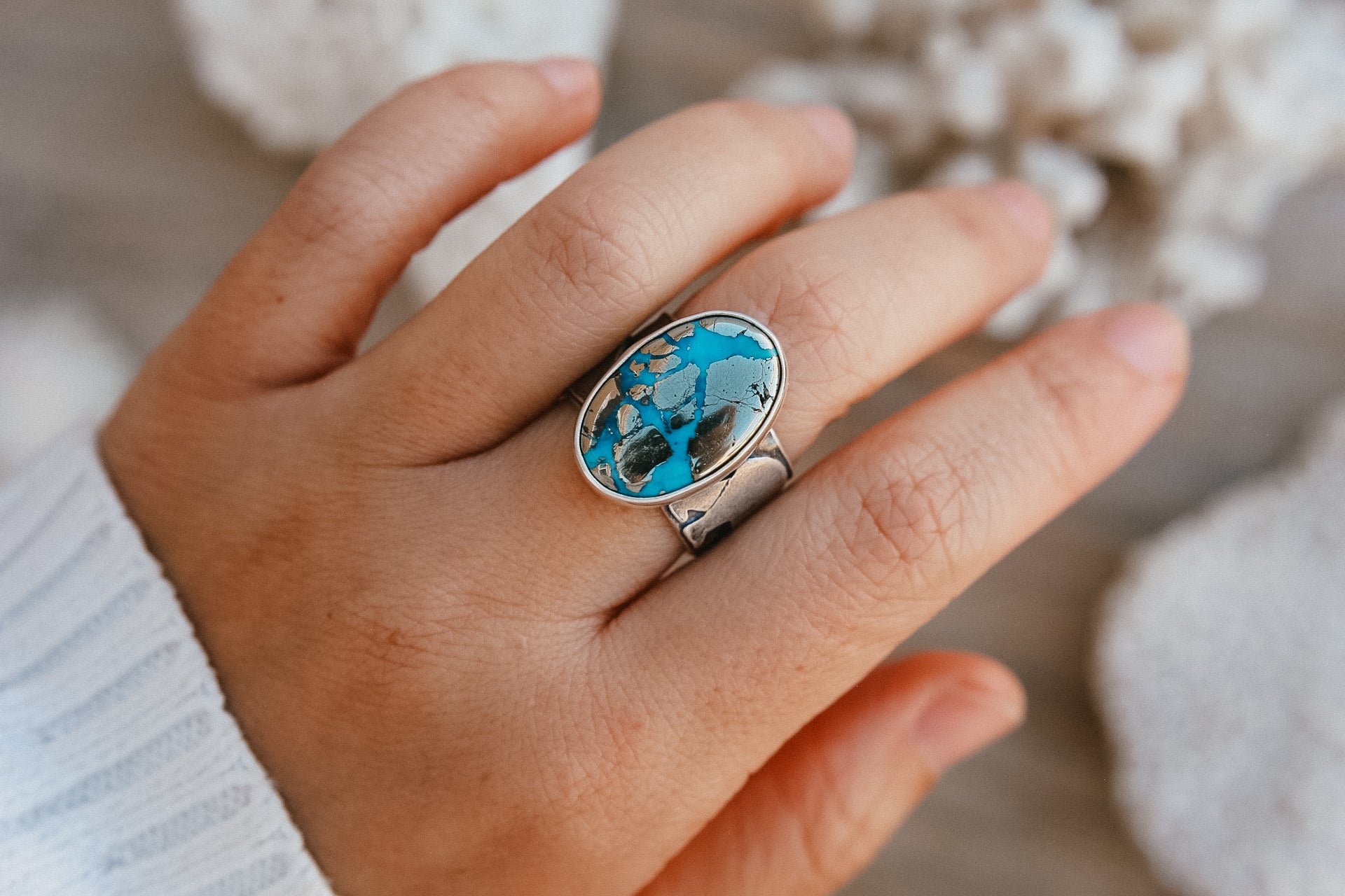 Arctic Waters Ring - Size 7.5