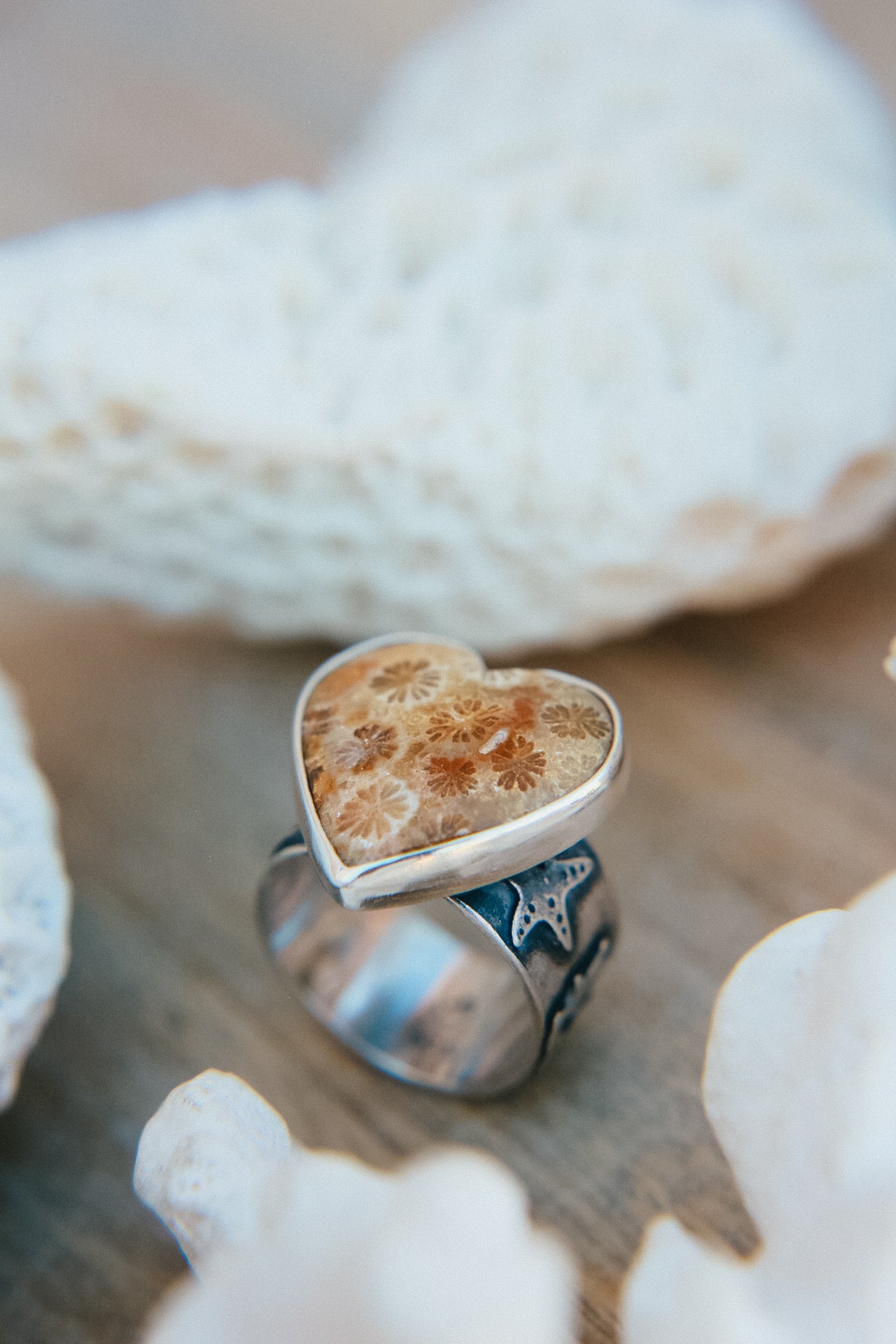 Heart of the Sea Ring - Size 7.5-7.75