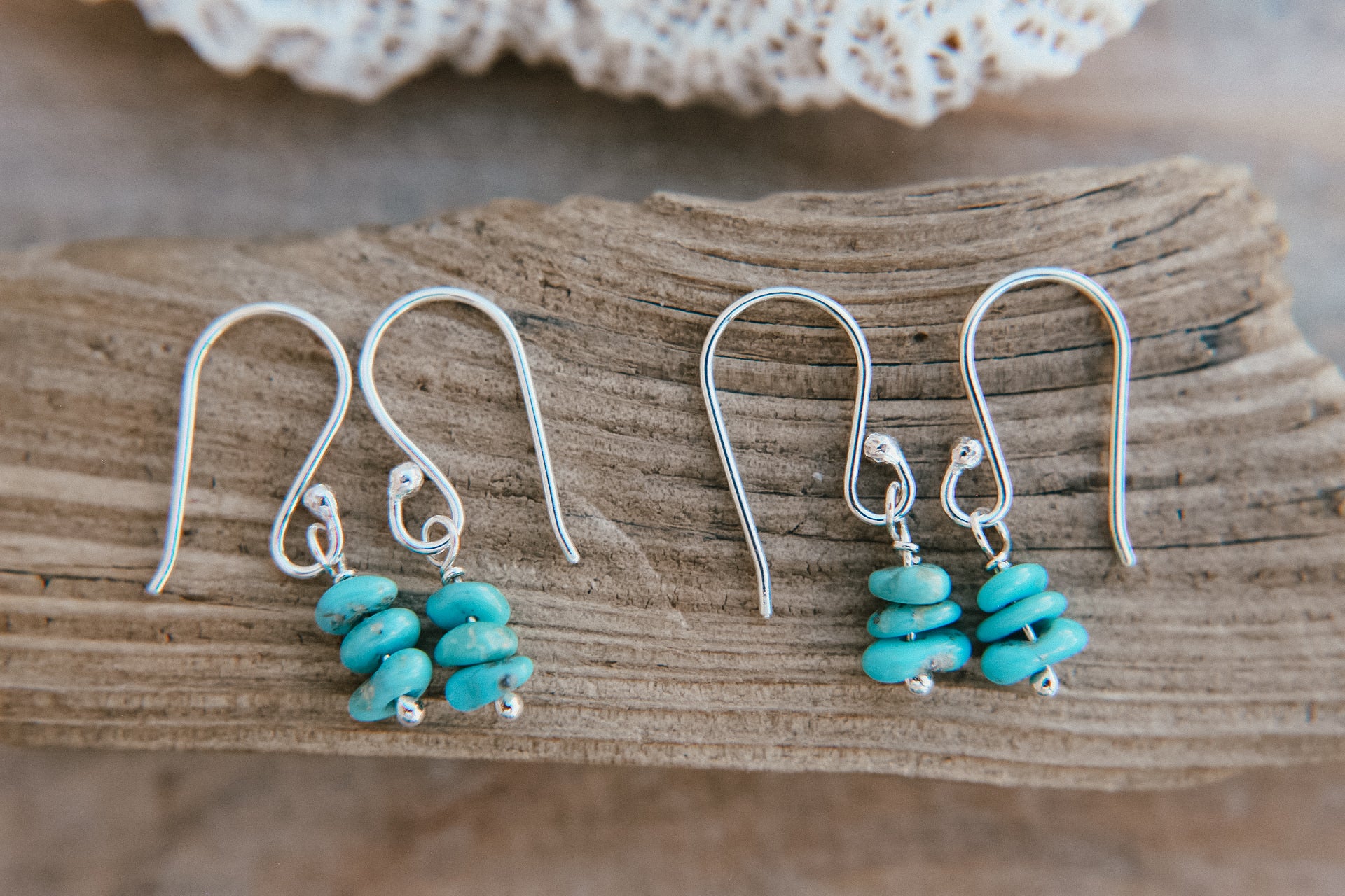 Whitewater Turquoise Earrings