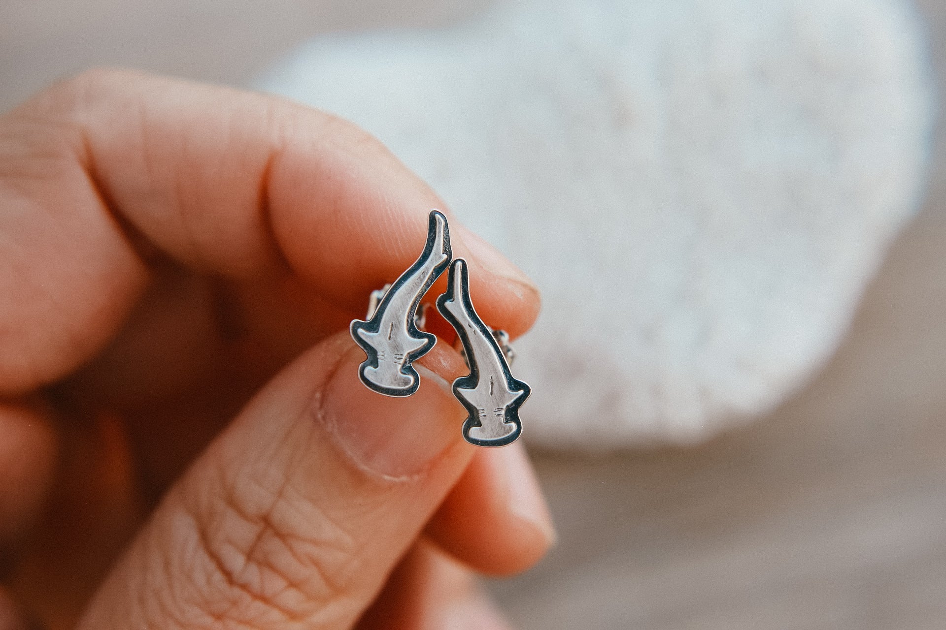Hammerhead Stud Earrings