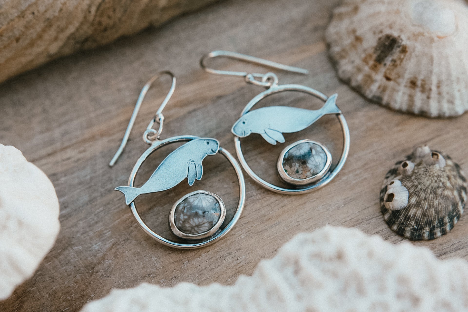 Dugong Hoop Earrings