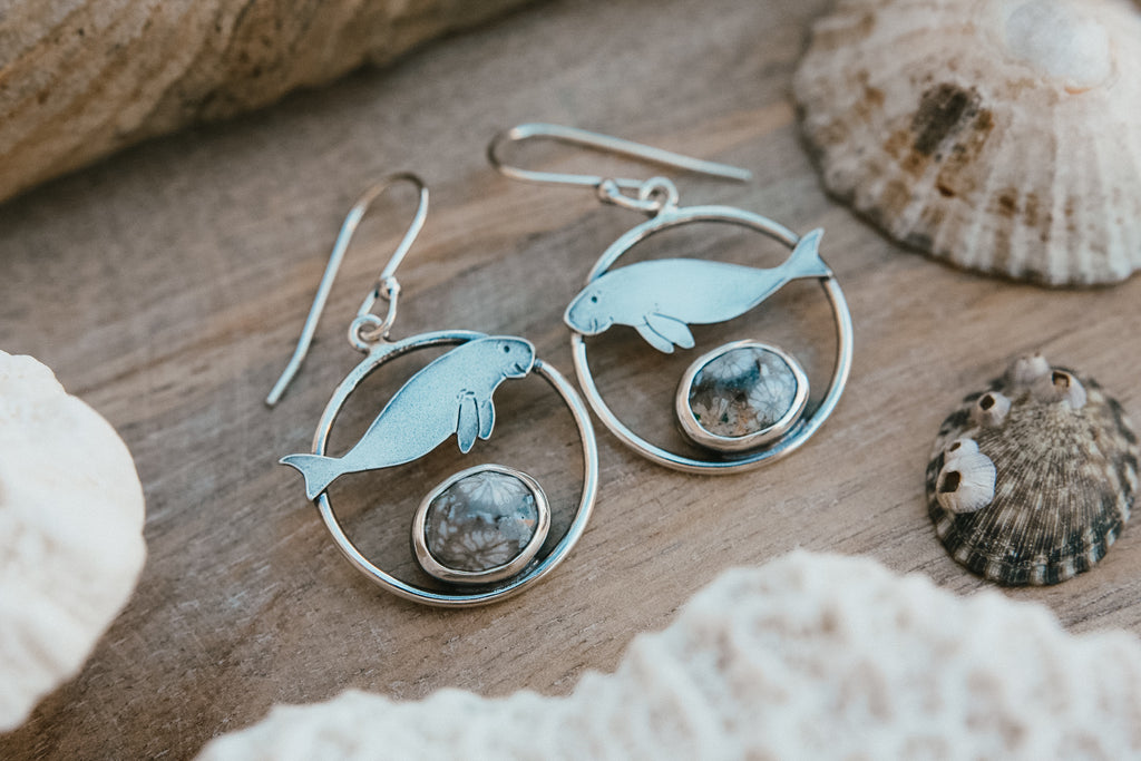 Dugong Hoop Earrings