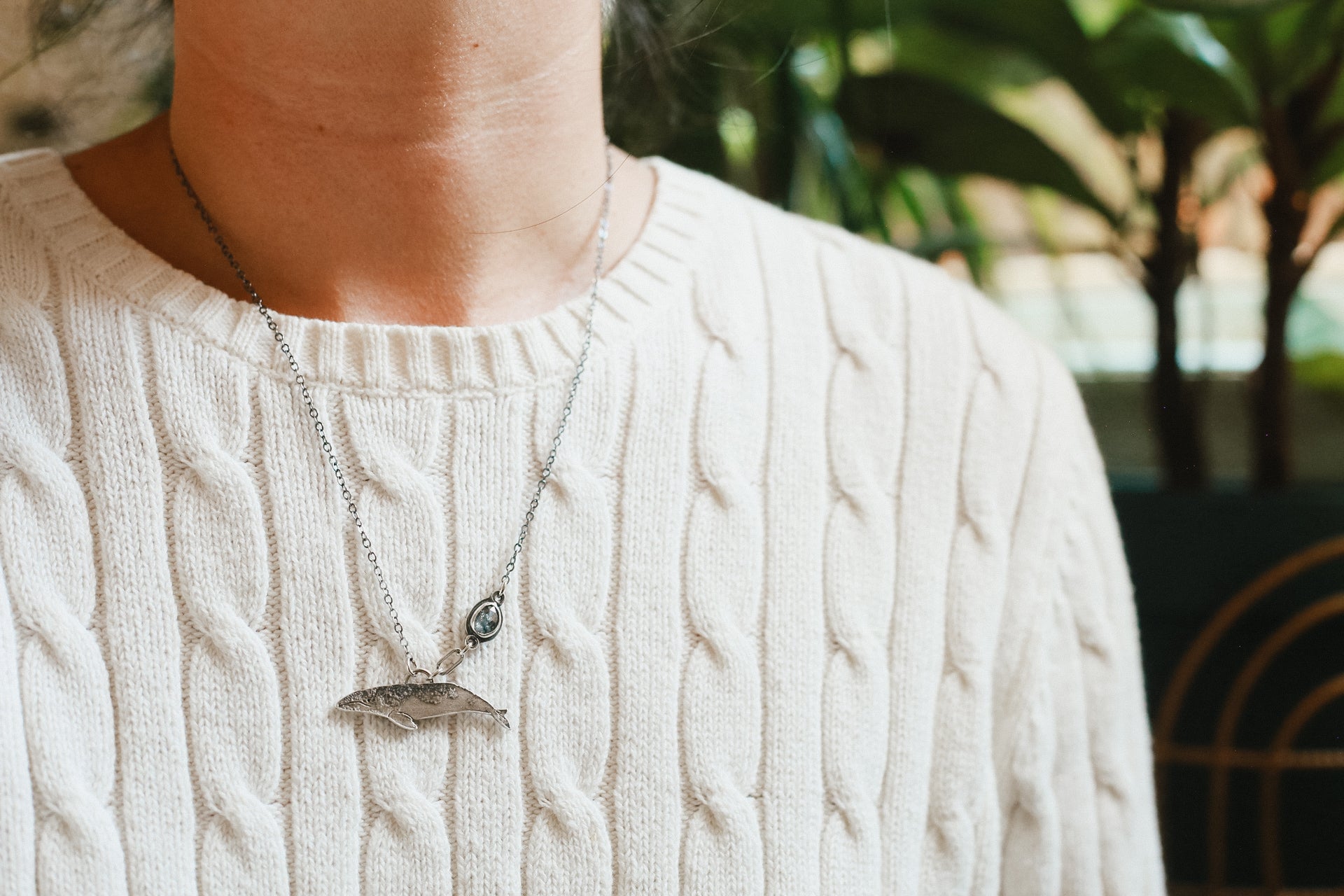Gray Whale Necklace