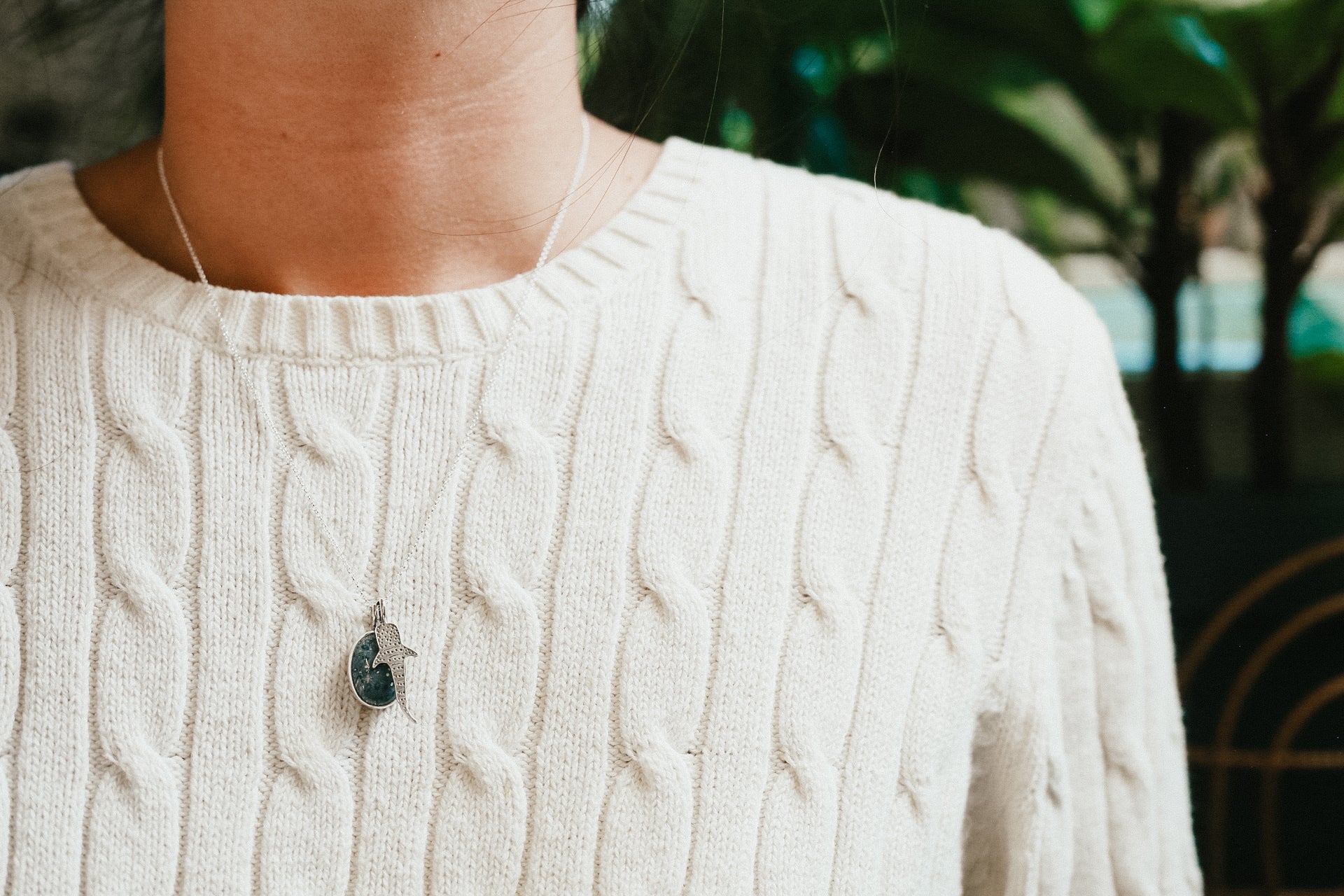 Ocean Drops Necklace - Whale shark