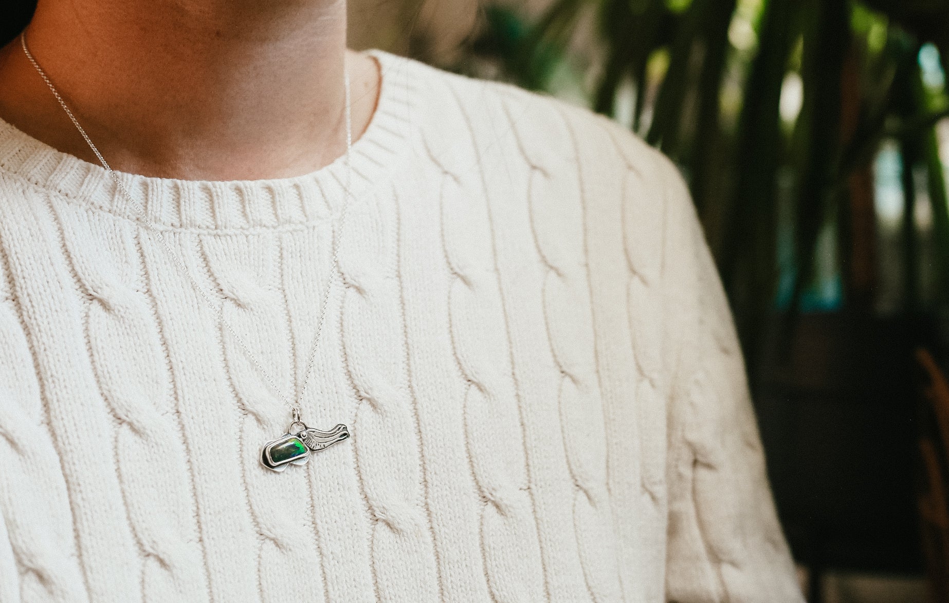 Rainbow Cuttlefish Necklace